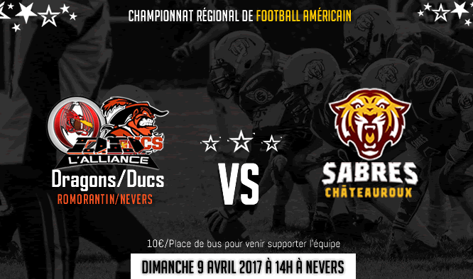 Facebook publication sur Les Sabres de Châteauroux (36) match