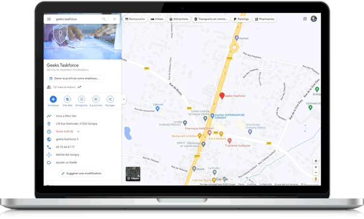 La visibilité de votre entreprise sur Google Maps et résultats de recherche